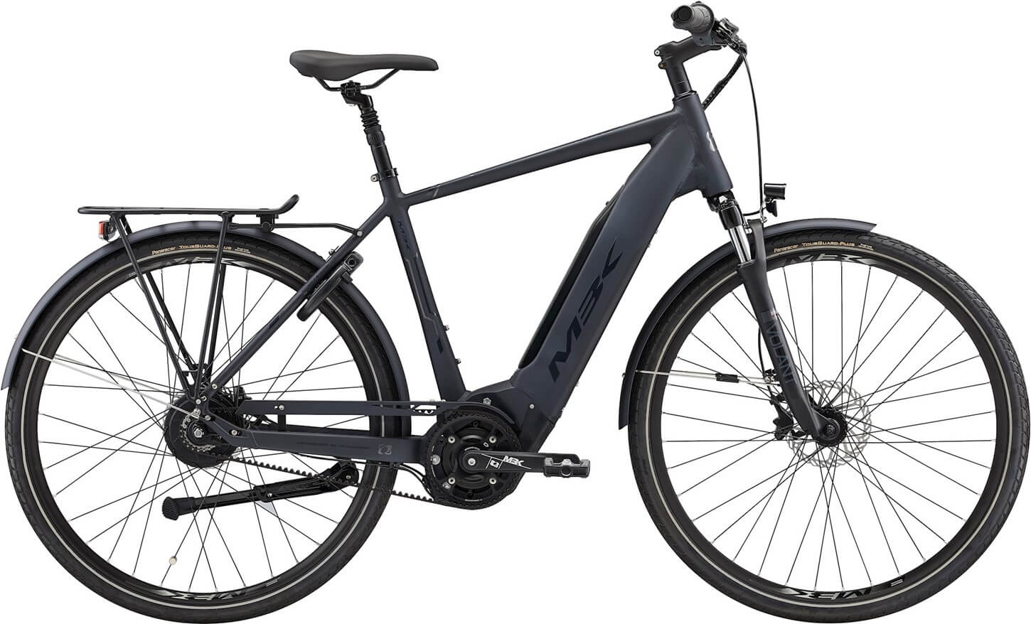 MBK Vitesse E Herre Belt 54cm trinløs Enviolo Trekking hydr. disc mat blå